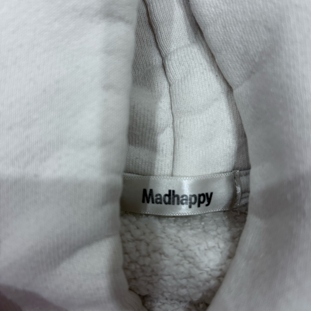 Madhappy x Vans Patchwork Cream Hoodie Size Medium Flawed - Picture 4 of 9